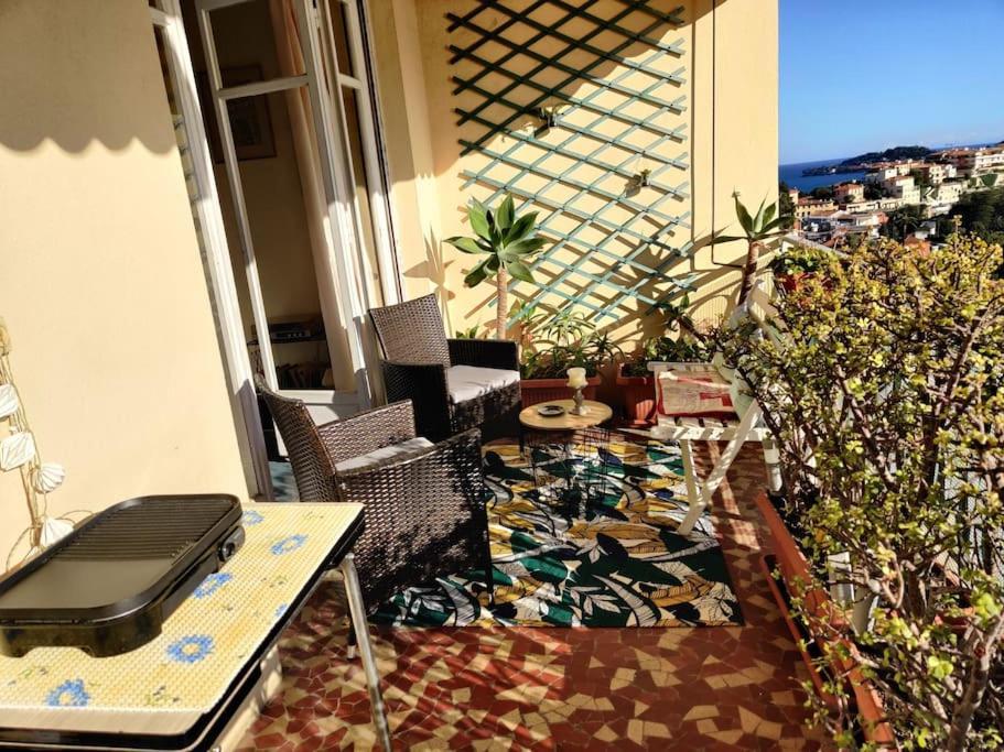 Vintage Flat On Villefranche Bay - Free Car Park المظهر الخارجي الصورة