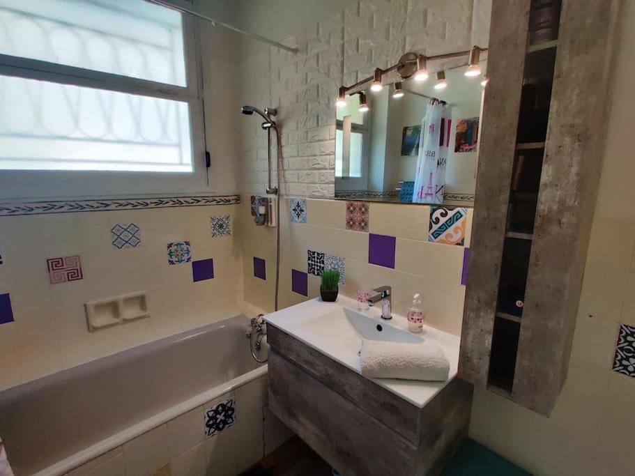 Vintage Flat On Villefranche Bay - Free Car Park المظهر الخارجي الصورة