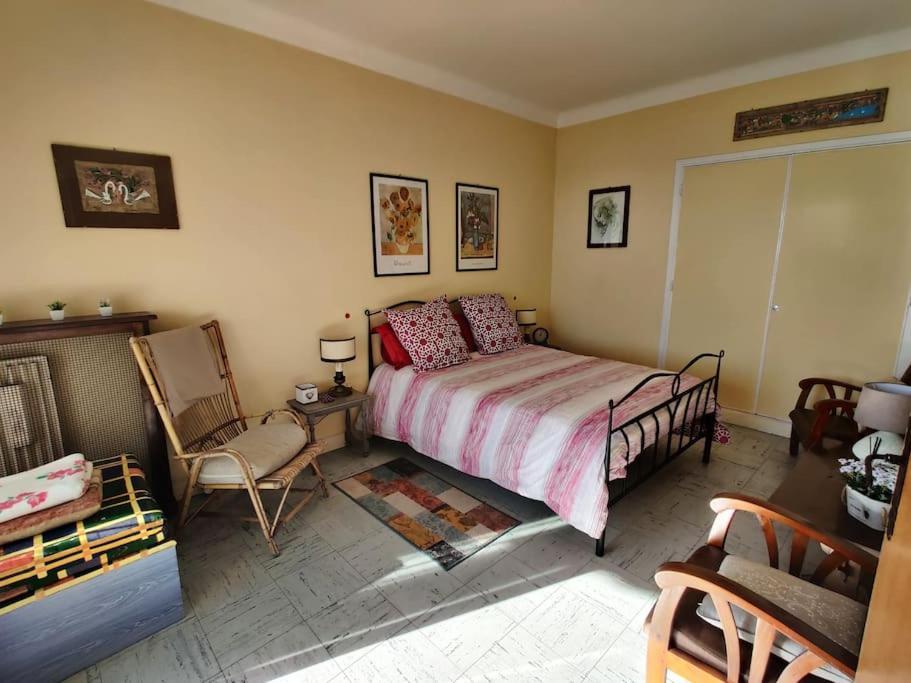 Vintage Flat On Villefranche Bay - Free Car Park المظهر الخارجي الصورة
