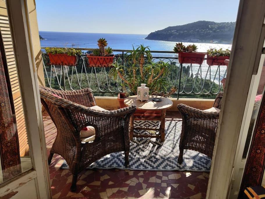 Vintage Flat On Villefranche Bay - Free Car Park المظهر الخارجي الصورة