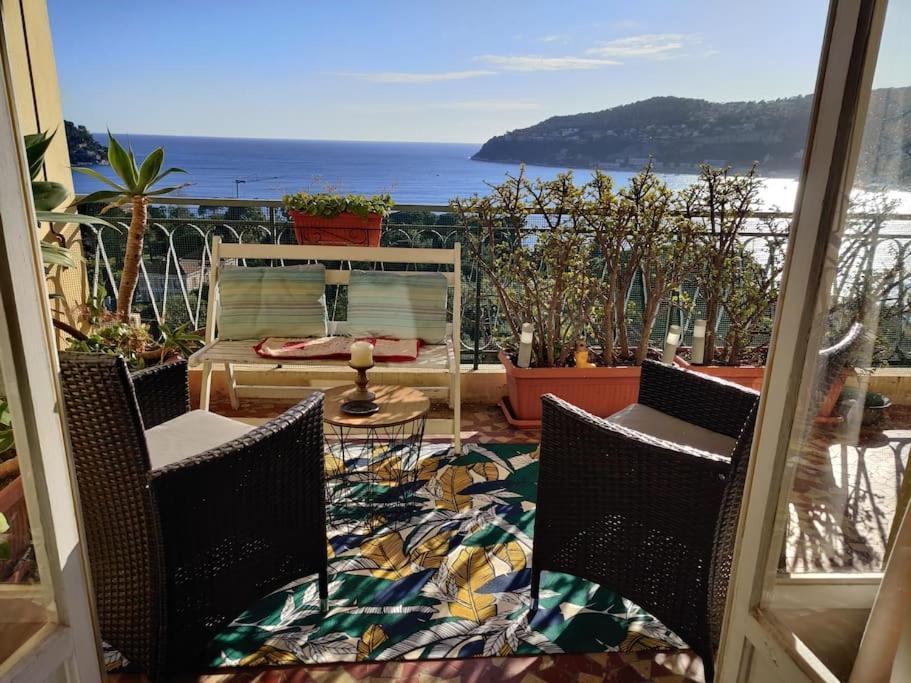 Vintage Flat On Villefranche Bay - Free Car Park المظهر الخارجي الصورة