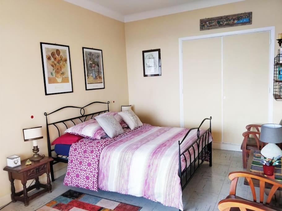 Vintage Flat On Villefranche Bay - Free Car Park المظهر الخارجي الصورة
