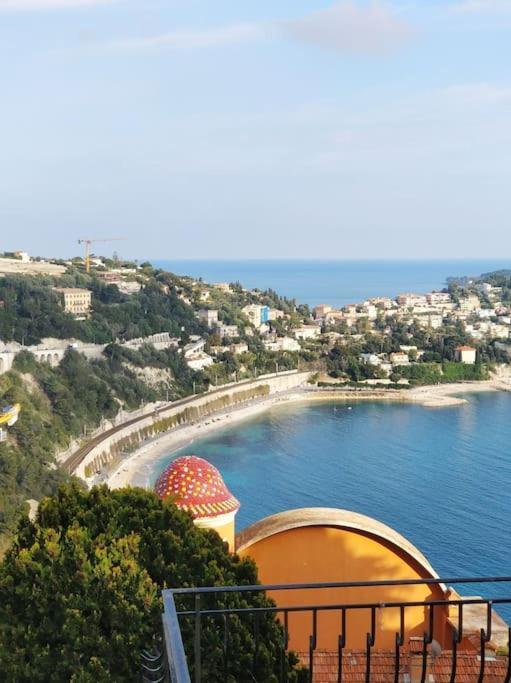 Vintage Flat On Villefranche Bay - Free Car Park المظهر الخارجي الصورة